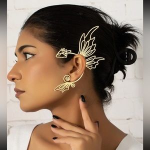 🐉 Awesome Pierce-less Oversized Metallic Dragon Ear Cuff 🐉
